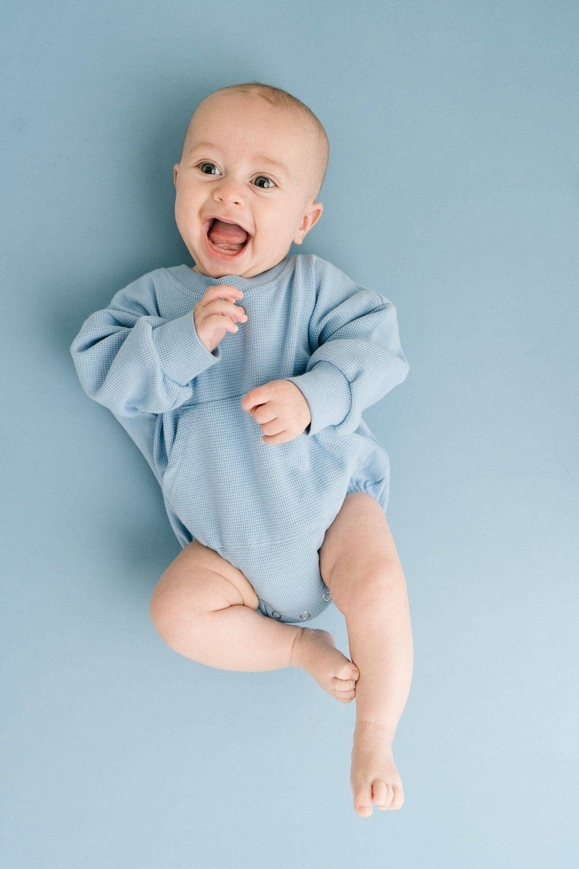 River Waffle Sweatshirt Romper full