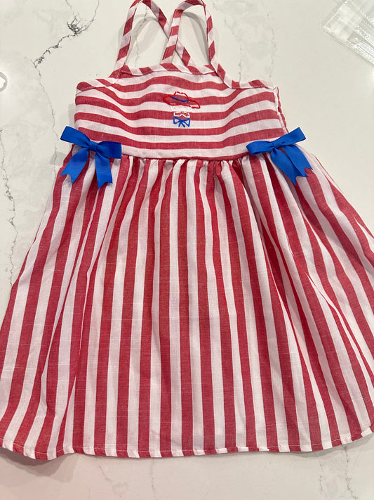 Ole Miss Hand Stich Dress- (sample- no exchanges) 18/24