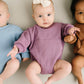River Waffle Sweatshirt Romper
