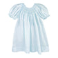 Daygown with Raglan Sleeves and Embroidered Hem 3 color choices blue