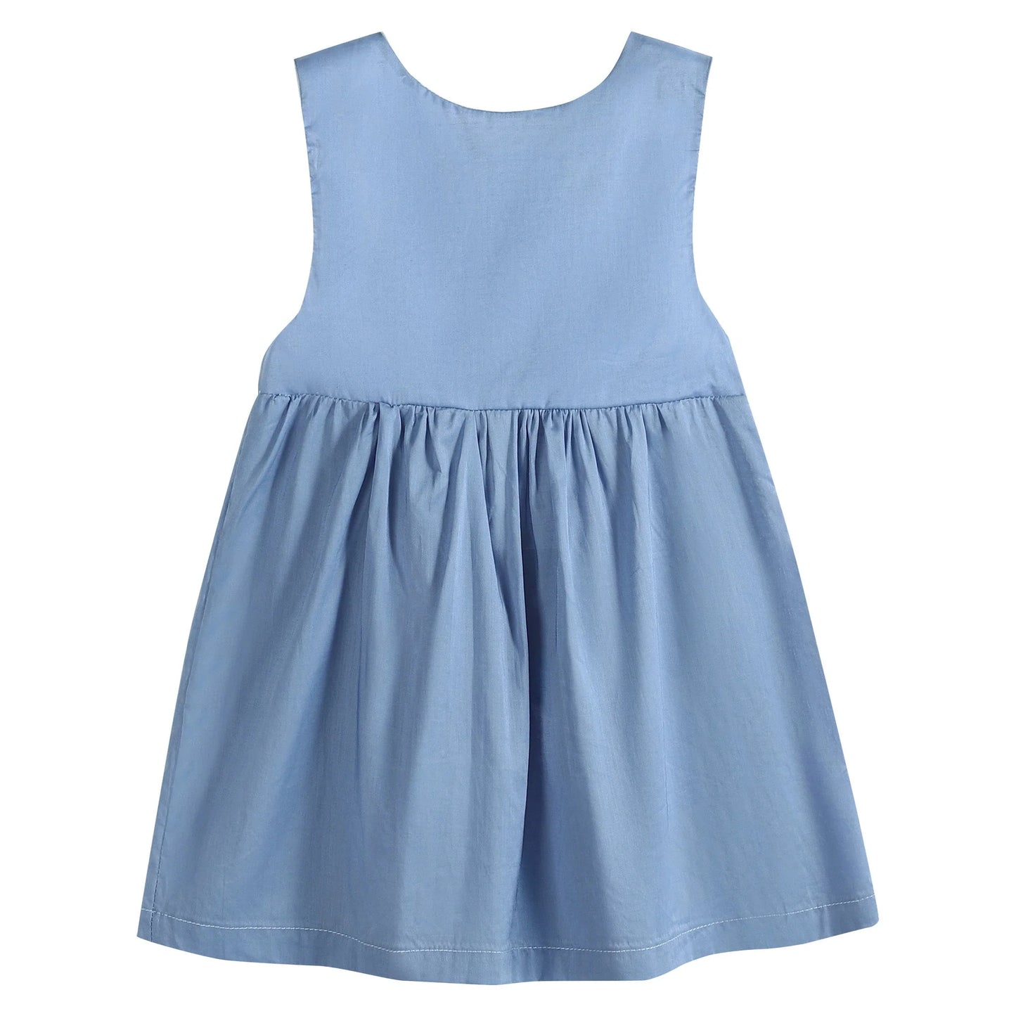 Blue Halloween Boo Dress With Big Bow