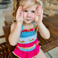 Handsmocked Alligator Swim Set girls