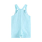 Blue Bow Tie Bunny Applique Shortalls