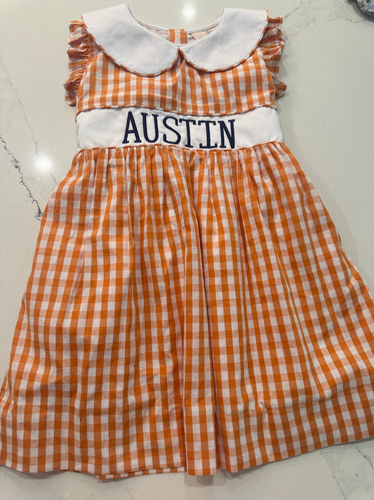 Texas/Austin Gingham Dress