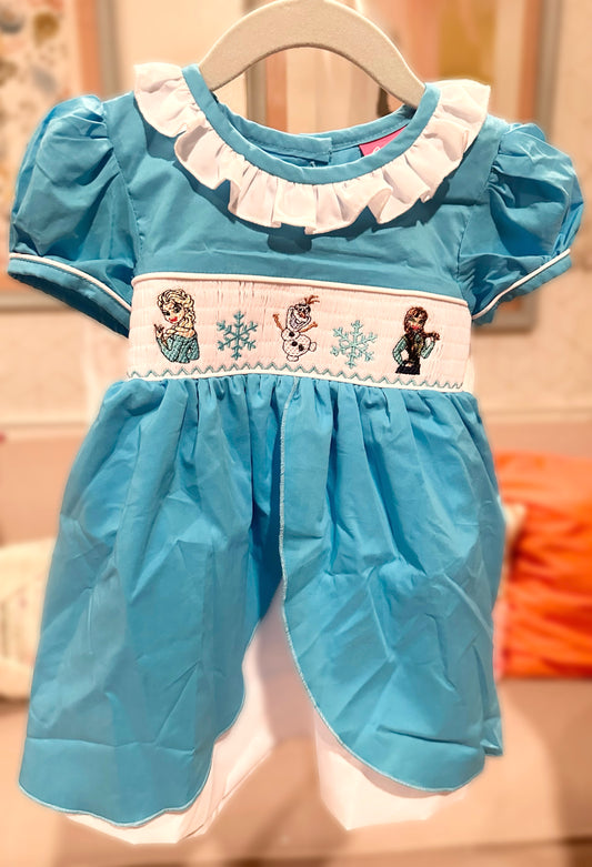Smocked Frozen Princess Dress