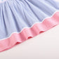 Blue and Pink Ocean Smocked Sundress