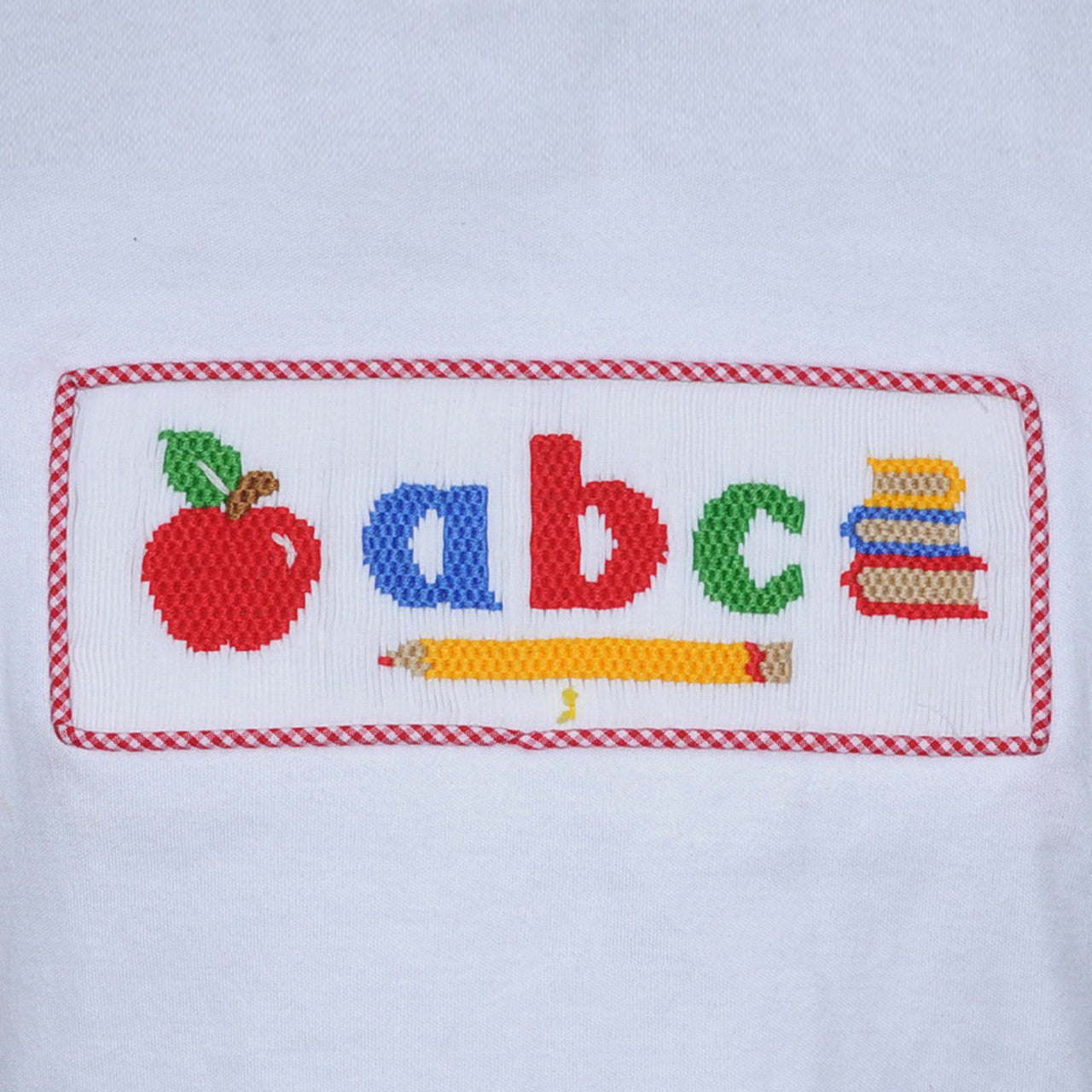 Learning my ABCS Smocked Bloomer Set