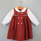 Holiday Smocked Button Front Dress