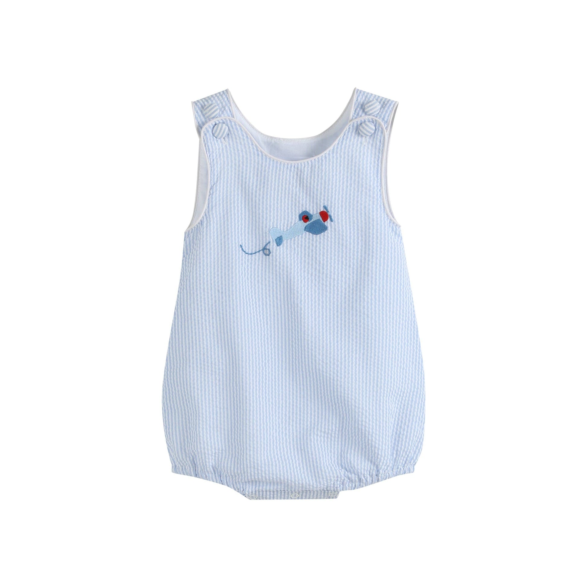 Light Blue Airplane Bubble Rompe
