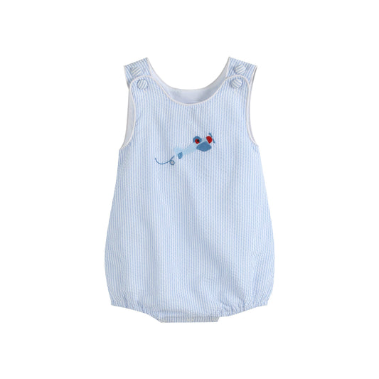 Light Blue Airplane Bubble Rompe