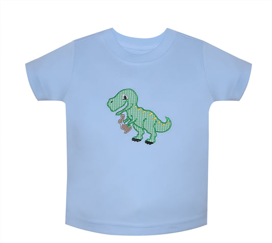 Dinosaur w/ Chocolate Bunny Applique Tee