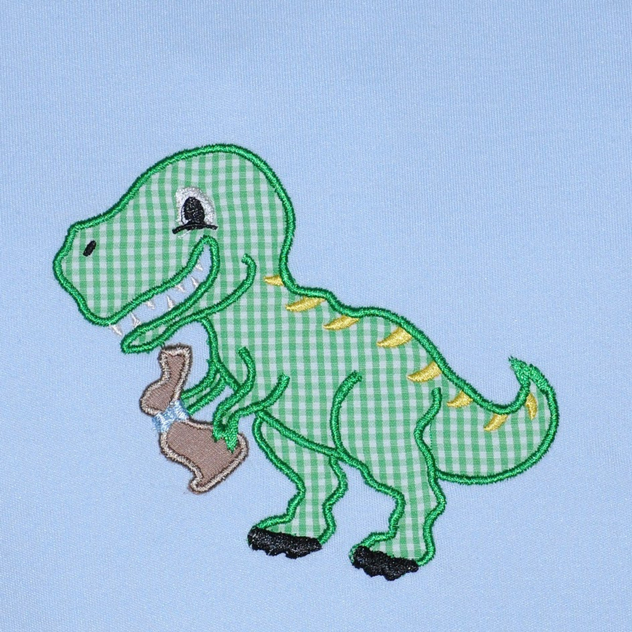 Dinosaur w/ Chocolate Bunny Applique Tee