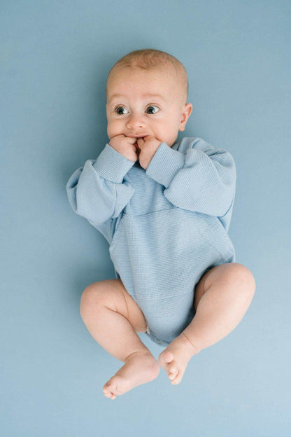 River Waffle Sweatshirt Romper