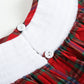 Red and Green Plaid Christmas Tree Smocked Bishop Dress