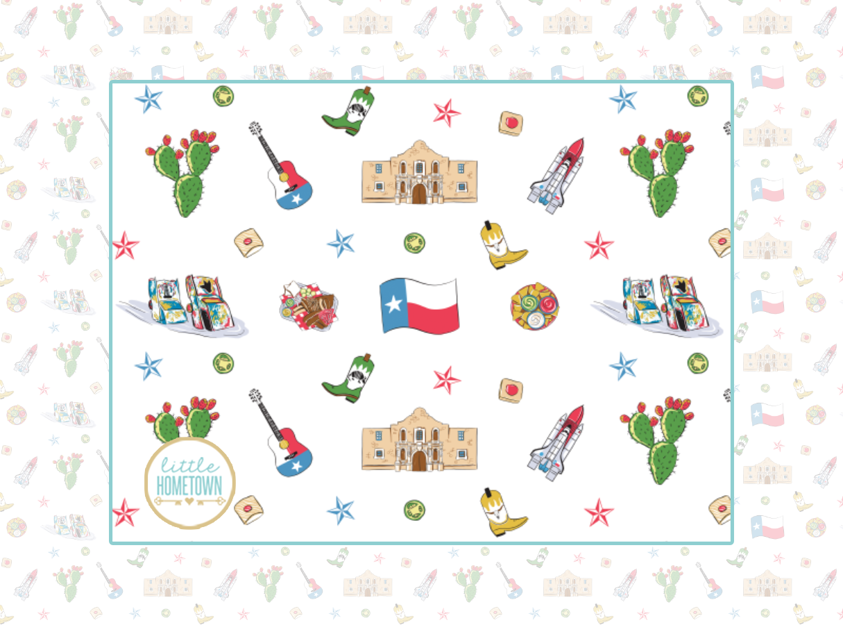 Texas Baby Swaddle Blanket (Unisex) full