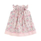 Pink Rose Smocked Bishop Dress