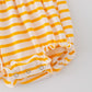 Yellow Striped P Bear and friends Romper