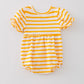 Yellow Striped P Bear and friends Romper