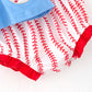 Girls Spring and Summer Baseball Applique Bloomer Set
