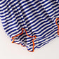 Blue Stripe Candy Corn Bubble