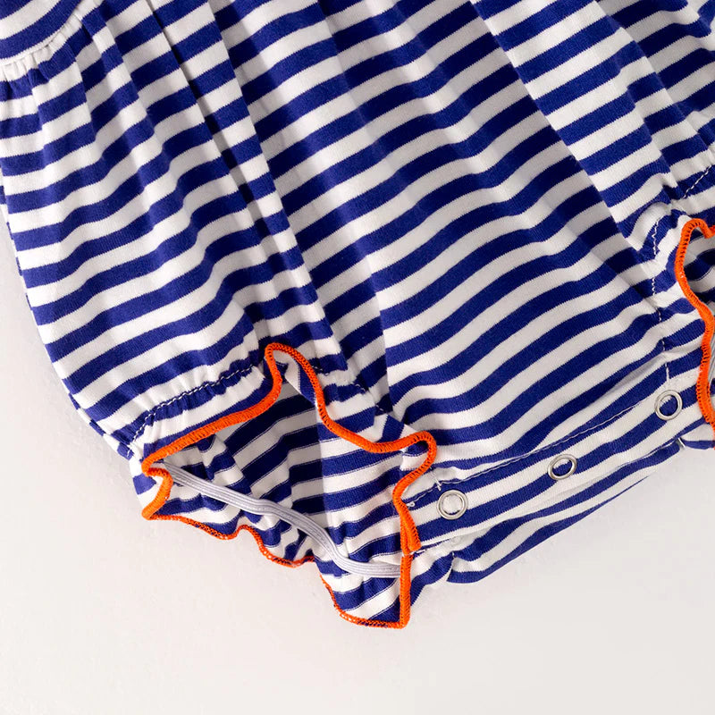 Blue Stripe Candy Corn Bubble