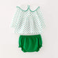 Baby Girls Christmas Cartoon Embroider Romper Set