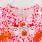 Halloween Floral Ghost Romper with Bows
