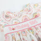 Pink and White Birthday Girl Smocked Dress