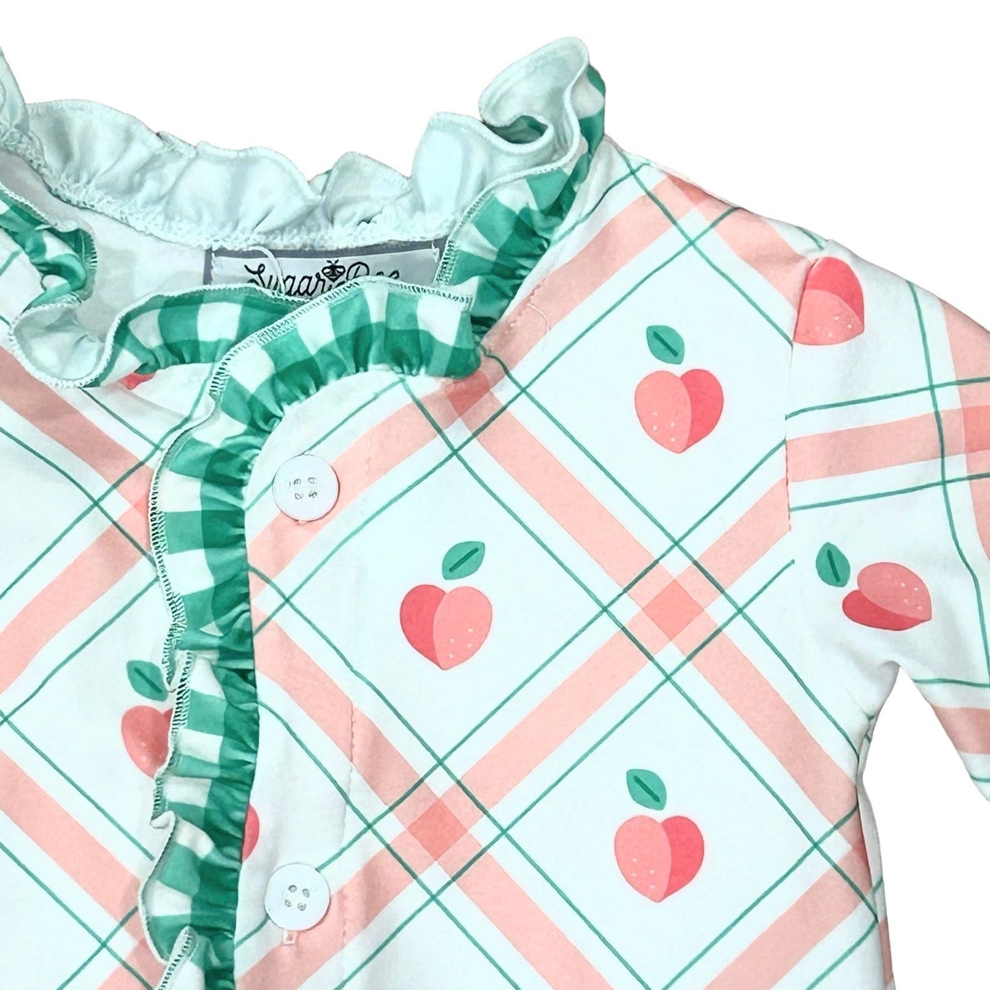 Ruffle Buttflap - Peaches Plaid