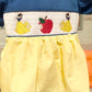 Smocked Snowy White Princess Dress