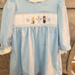 Frozen Light Blue Handsmocked Dress