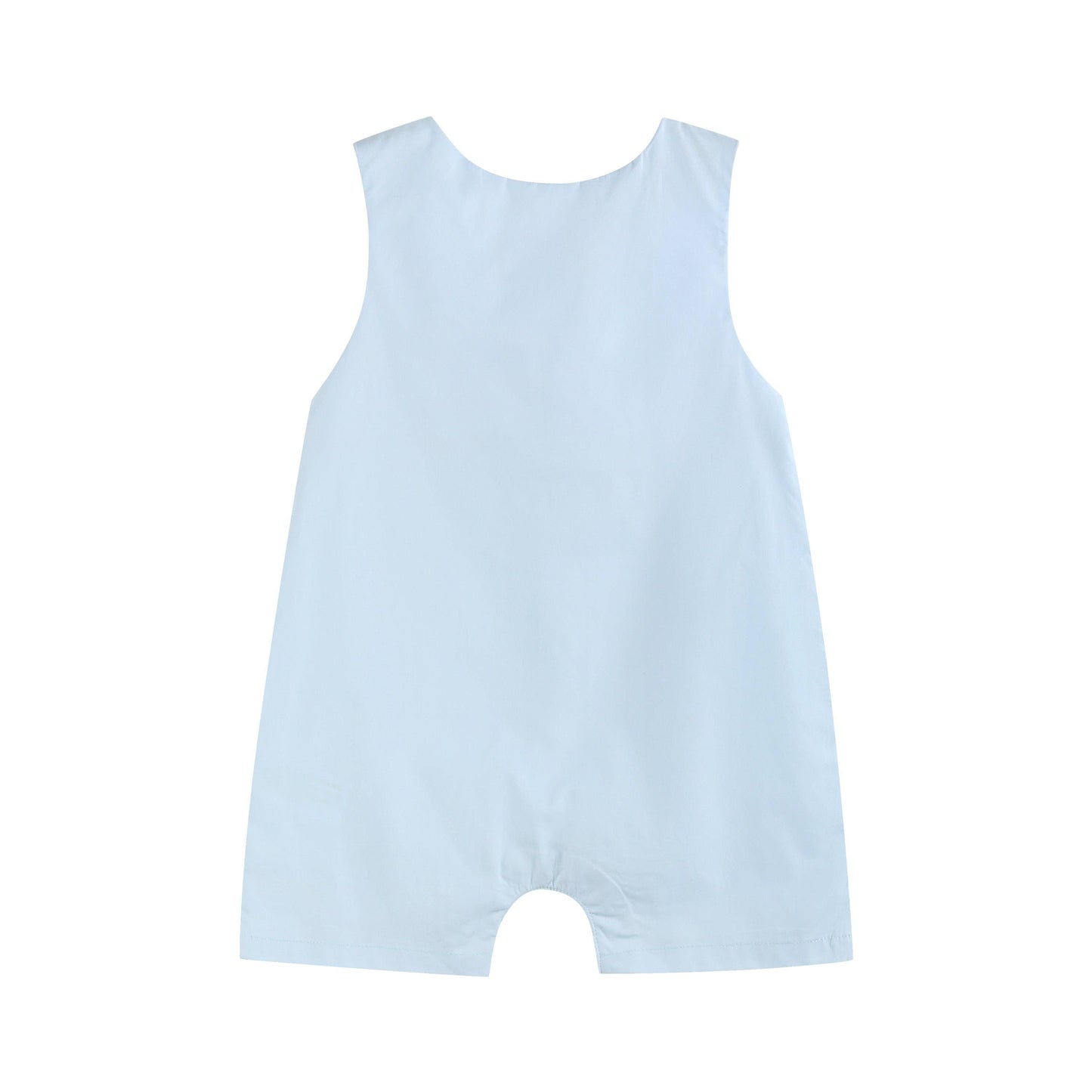 Blue Birthday Boy Smocked Shortalls