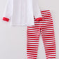 Premium Red santa claus stripe pajamas set