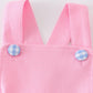Pink Premium Easter Applique Dog Romper