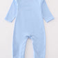 Premium blue vehicle applique boy romper