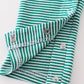 Premium green stripe hunting applique boy romper
