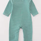 Premium green stripe hunting applique boy romper
