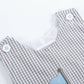 Gray Gingham Golf Shortalls