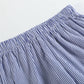 White Shark Smocked Tee and Navy Stripe Shorts Set Media 1 of 6