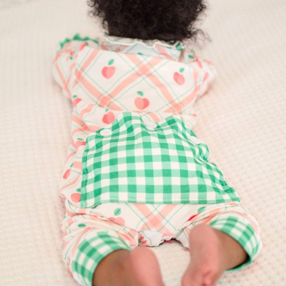 Ruffle Buttflap - Peaches Plaid