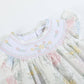 Bouquet Floral Smocked Flutter Romper