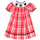 Ms. Mouse  hand smocked plaid dress