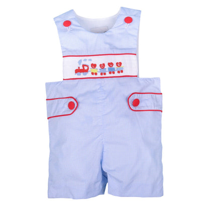 Train of Love hand smocked boy bubble