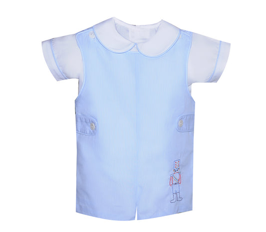 Nutcracker Soldier Embroidered Shortall