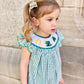 St Patrick Hand  smocked bubble