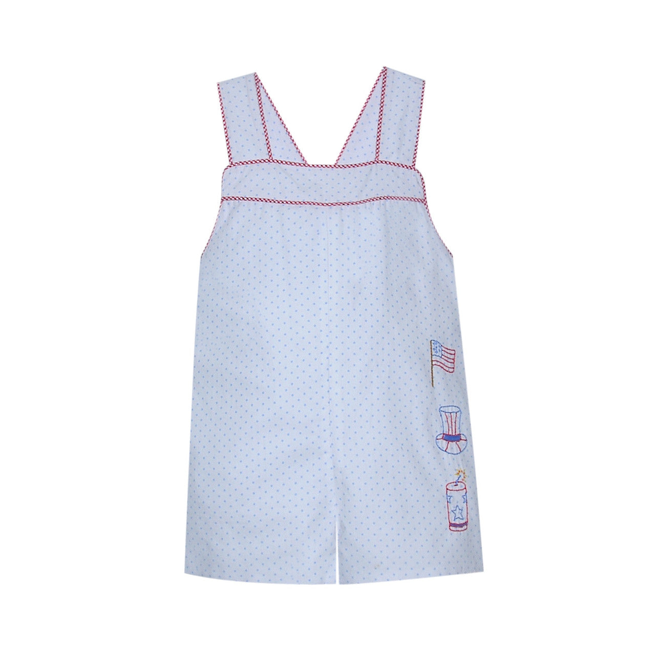 Embroidered Patriotic Shortall