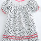 Polka dot witch smocked dress