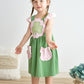 Green Clover Applique Dress