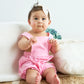 Pink Premium Easter Applique Dog Romper