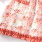 Coral And Pink Pumpkin and Turkey Smocked Dress